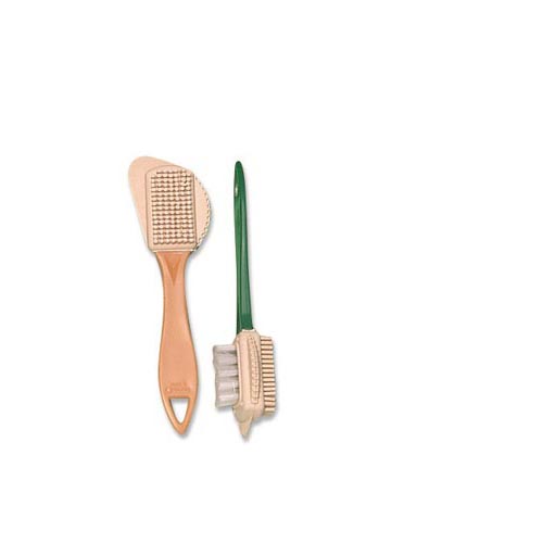 HANDLE BRUSH IN RUBBER & NYLON BRISTLES