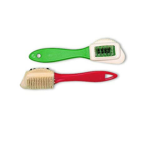 HANDLE BRUSH IN RUBBER BRASS & NYLON